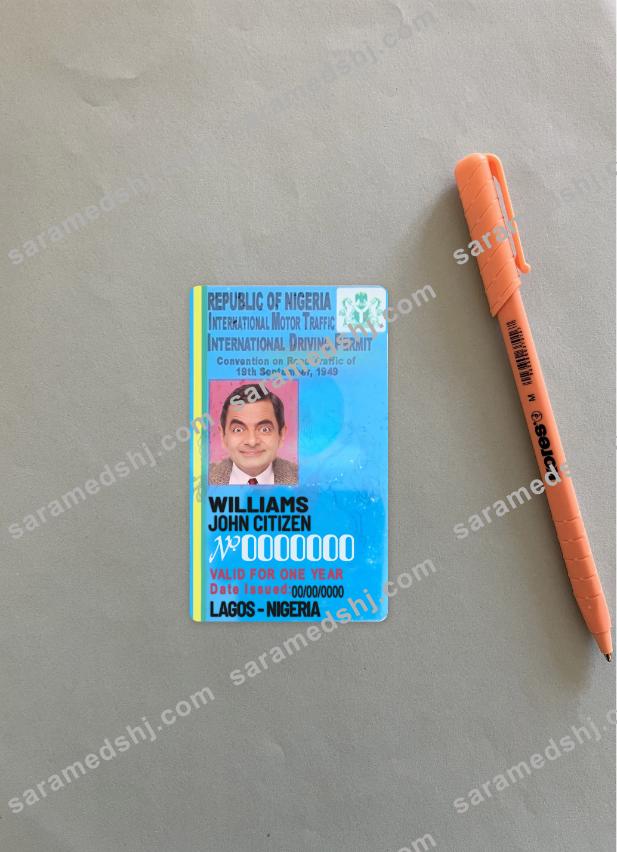 Nigeria international driving license photolook front